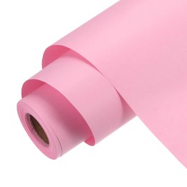 Rebower Kraft Wrapping Paper Roll, Poster Bulletin Board, [for Christmas Wrapping, Bouquet Flower Packing, Gift-Wrap] - 15 x 709 Inch / Deep Pink / 1 Roll