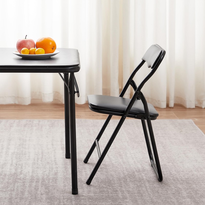 VECELO Kids Folding Activity Card Table, with Ultra Soft Padded