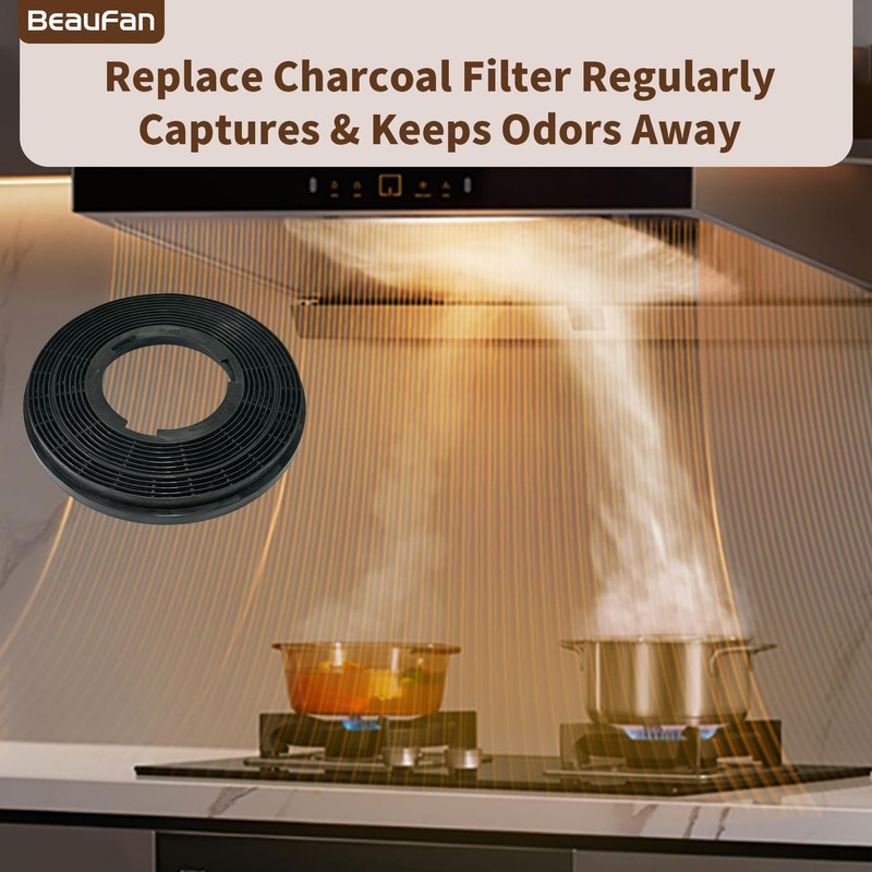 Beaufan 4 Pack CBCF005 Active Carbon Filters Compatible with CIARRA