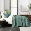 Grassix Velvet King Size Quilt - Luxury Cozy Aqua Green