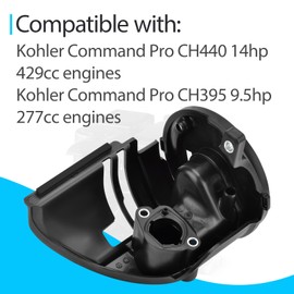 Air Filter Cleaner Base with Gasket Compatible with Kohler Command Pro CH440 14hp 429cc / CH395 9.5hp 277cc Engines Replace 17-094-33-S