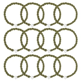 Molain 12 Pieces Military Elastic Boot Straps Shoelace Boot Blousers Military Leg Straps Blousing Garters with Metal Hooks