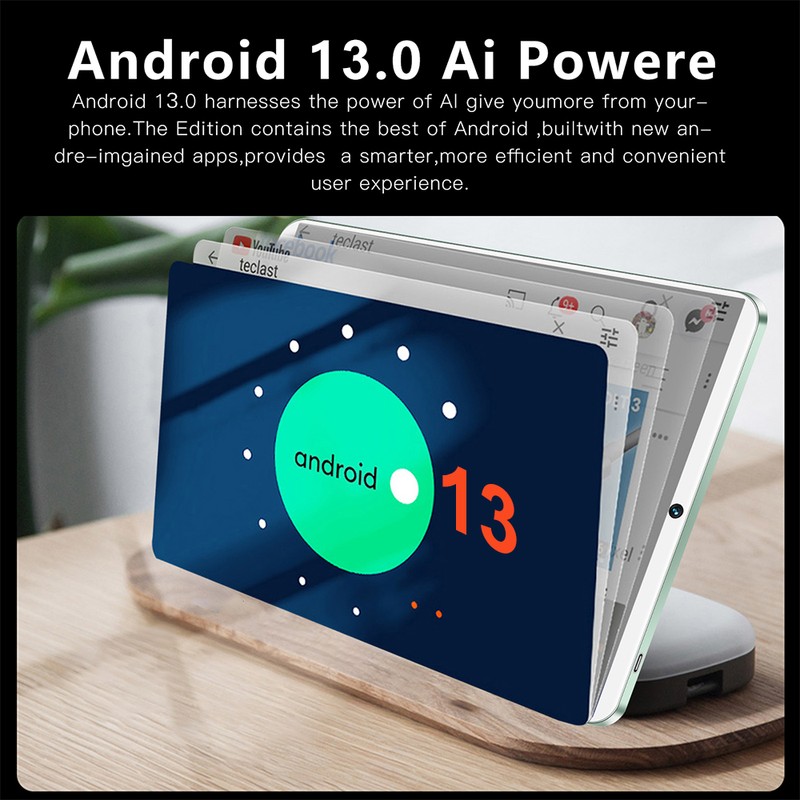 Tablet 10.1-inch 1280*800 IPS Clear Touchscreen Android 13 Tablet 8GB