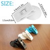 TOGRAND 6PCS Multi Purpose Suction Cup Clip,Tickets Bills Organization Clamp,Car