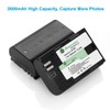 Powerextra Pro 2 Pack LP-E6N LP E6 Battery Compatible with