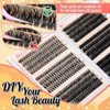 Calphidar Eyelash Clusters Lash Clusters Wispy Individual Lashes 476PCS D-curly