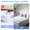 ZAOHUI 2 Pcs Bed Sheet Clips for Bedding, Adjustable Length