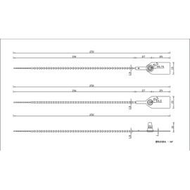 Leadseals(R) 1000 Plastic Tamper Seals, Zip Ties for Fire Extinguishers Pull Tite Security Tags Numbered Disposable Self-Locking Tie 250mm Length (Yellow)