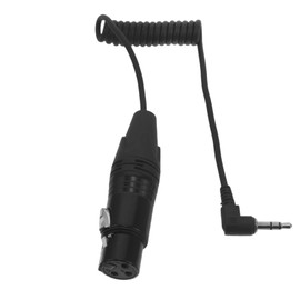 VICASKY Mic Cable Xrl Cable for Condenser Microphone Audio Cord XLR to TRS Adapter Flexible Spring Retractable Compatible Smartphones Players