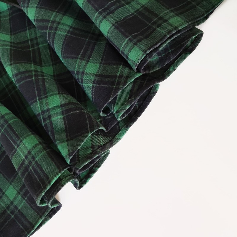 TONCHENGSD Women's Gothic Punk Plaid Pleated High Waisted Short A-line