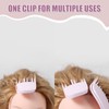 2pcs Wind Shaping Styling Comb, Pink Fluffy Bangs Hair Comb
