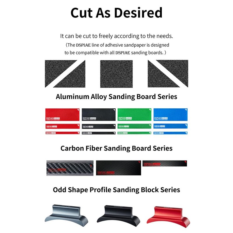 DSPIAE MSP Die-Cutting Adhesive Sandpaper