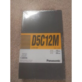 Panasonic D5C12M AJ-D5C12MP XD 1/2"Digital D-5 / D-3  Cassette:12/24 min NEW