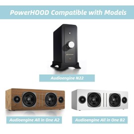 PowerHOOD UL Listed 6ft AC Power Cord Compatible with Audioengine All in One A2 B2 Portable Wireless Speaker N22 100W Mini Desktop Home Stereo Power Amplifier Amp Repalcement Power Charger Cable