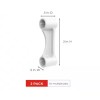 ClosetMaid Shelf & Rod Shelf end caps 77545 hardware, white