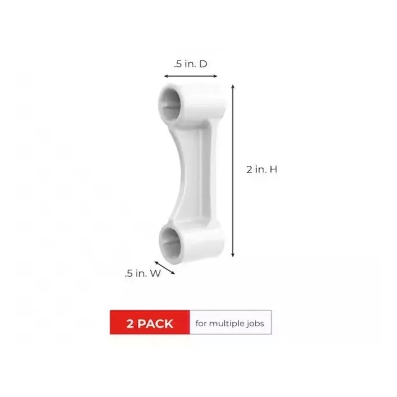 ClosetMaid Shelf & Rod Shelf end caps 77545 hardware, white