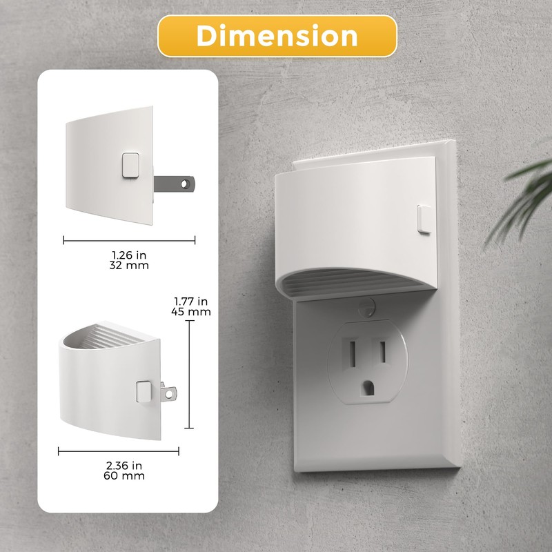 L LOHAS LED Night Lights Plug into Wall with 3CCT