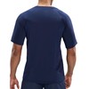 MIER Quick Dry Shirts for Men Workout Athletic Running Tee