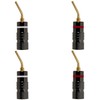 tunghey 4Pack Pin Banana Plugs,20-12AWG Pin Banana Plugs for Speaker