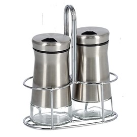 Zeller 19631 Salt and Pepper Shaker Set, Clear