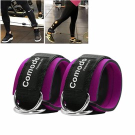 Grilletes para Tobillo Gym, Correas de Tobillo de Fitness para Máquinas de Cable, Entrenamientos de GlúTeos, Ejercicio de Abductores de Cadera para Hombres y Mujeres, 2pzas (Rosa)
