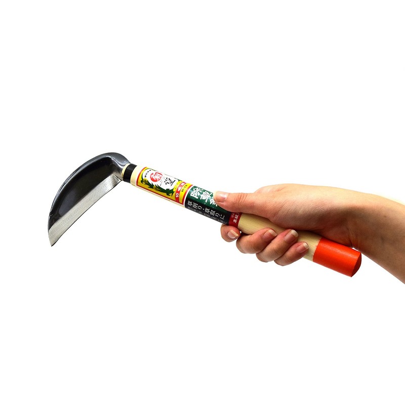 Takagi Kikudo Small Scythe with Steel Orange Pattern 120mm