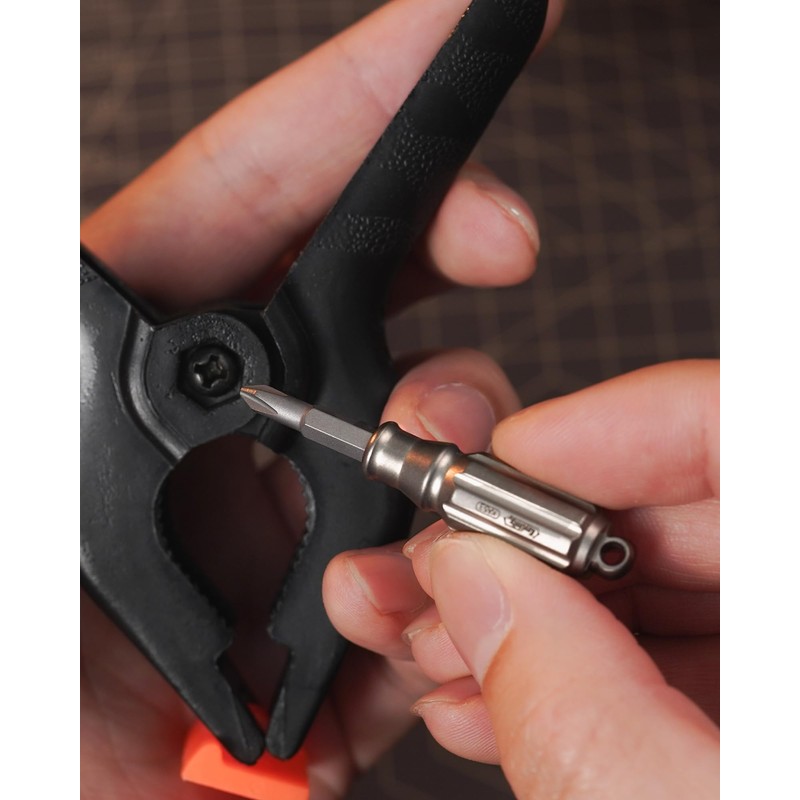 KeyUnity KA53 Titanium Magnetic Screwdriver, Phillips Screwdriver, Small Screwdriver with