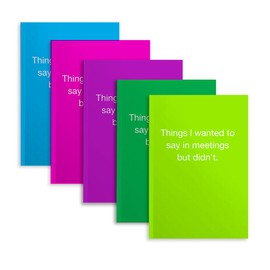 5 PCS Notebook Journal, Notebooks for Work, Note Taking Writing Funny Office Accessories Gag Gifts for Boss Nurse Colleague Leader Mentor Graduation Christmas Retirement 5.7 x 8.3 Inches 41 Sheets