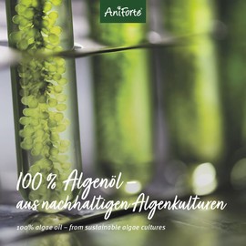 AniForte Algenöl für Pferde, Hunde & Katzen 50 ml – Hochkonzentriertes, veganes Omega-3 Öl aus Algen unterstützt Gelenke, Stoffwechsel, Fell & Haut