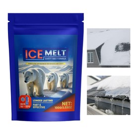 Concrete Friendly Ice Melt,Fast Acting Efficient Ice Melter | Snow Removing Supplies, Lawn Safe Melt for Sidewalks, Stairs, Steps, Sewers
