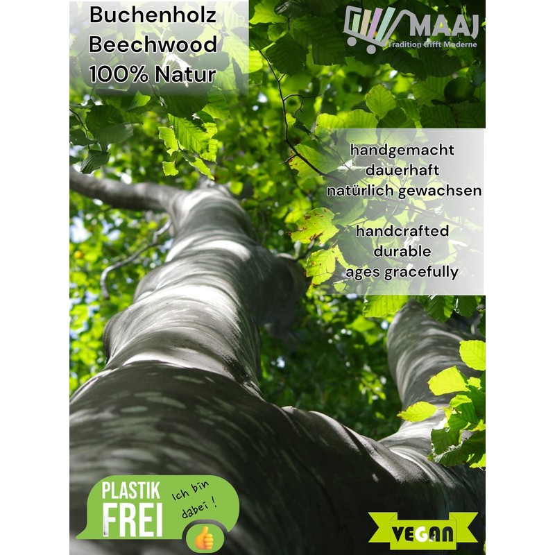 Flour Wooden Brush with Natural Bristles