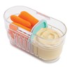 PackIt Mod Mini Bento Food Storage Container, Mint, Shatterproof Crystal