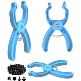 Safety Eye Tool Auxiliary Tool for Attaching Safety Eye for Crocheting Safety Eyes Tools for Amigurumi Crochet & Stuffed 5-30mm Animal Eyes Making Supplies (Blue 1pcs