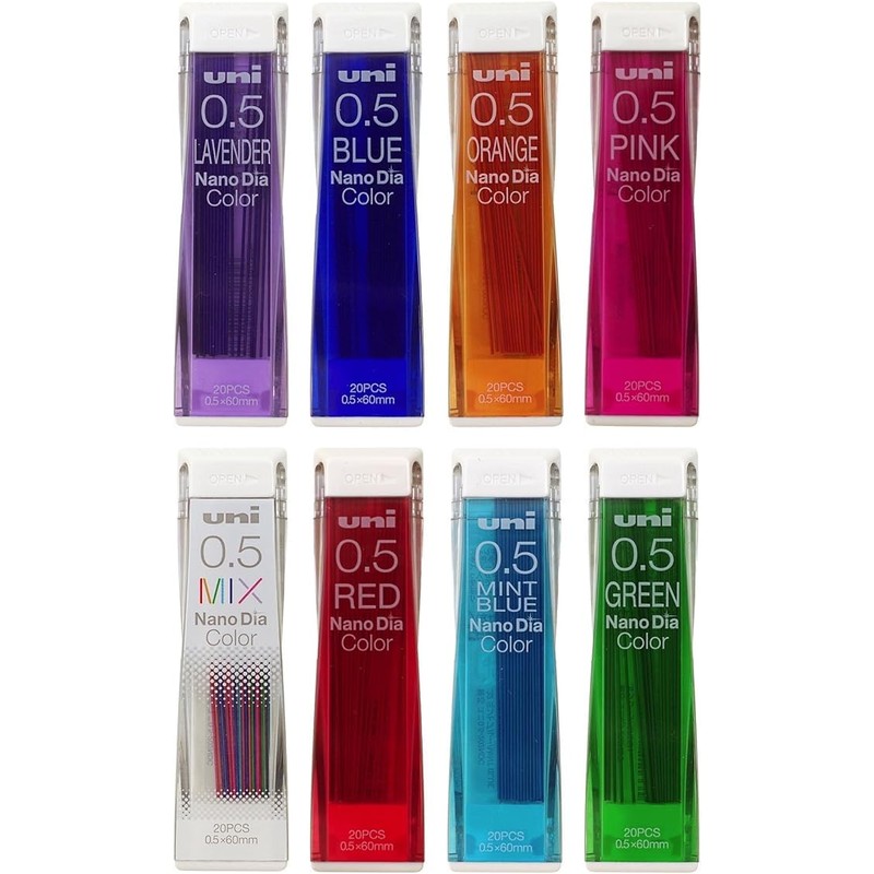 Uni Color Mechanical Pencil 0.5mm Lead, Nanodia, Pink, 0.5mm Lead