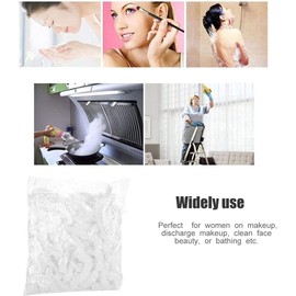 ZJchao Gorro De Ducha Desechable, 100 Unids, PláStico Transparente, Gorros De BañO, Procesamiento De Cabello, PeluqueríA, Gorros, Impermeable para El Tinte SPA, Uso En El Hogar