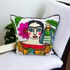 RMU Decorative Mexican Floral Cushion Cover. Boho Pillow Cover 16X16