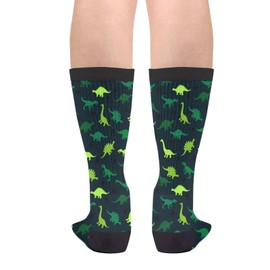 Jedenkuku Cute Abstract Colorful Dinosaur Novelty And Interesting Socks For Men And Women