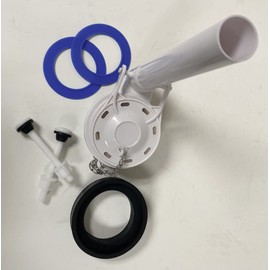 Ferguson Toilet Flush Valve Replacement for 3 inch Two Piece Toilet with Extra Seals by NuFlush