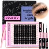 zanlufly Lash Clusters KIt D Curly Lash Extension Kit Volume