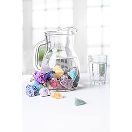 Lebensquelle Plus Fluorit Wassersteine | 100% naturbelassene Rohsteine | 300g Lebensquelle Plus