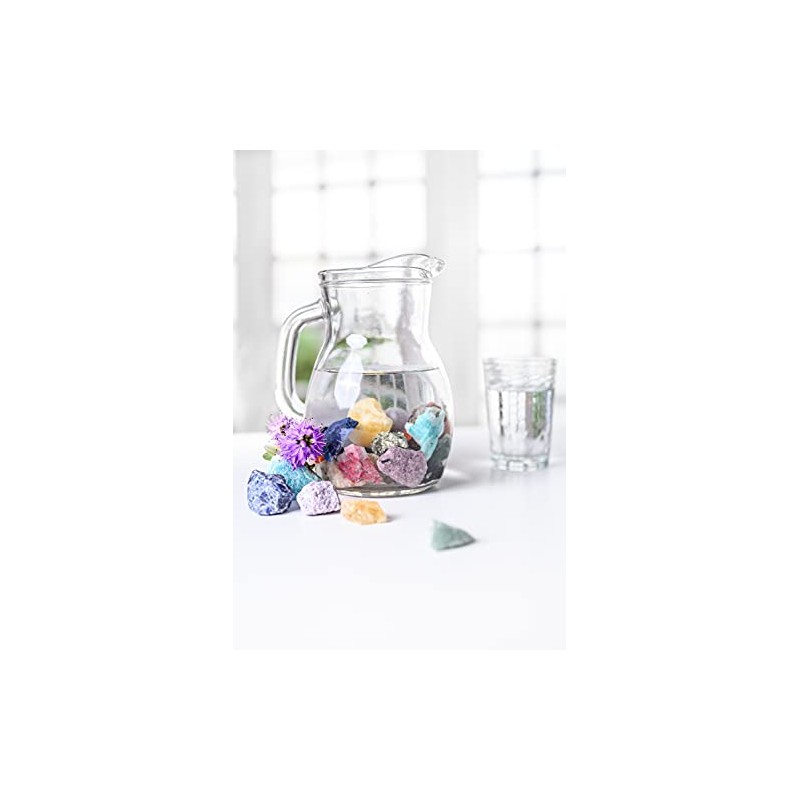 Lebensquelle Plus Fluorit Wassersteine | 100% naturbelassene Rohsteine | 300g