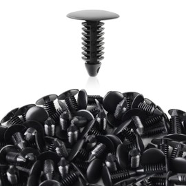 AUTOKAY 100Pcs 8mm Bumper Clips Auto Car Hole Plastic Rivets Fastener Retainer Clips Fender Push Pin Fits for GM #1605396, 1595864 for Chrysler 6030441 for Ford 388577S, W705589-S300
