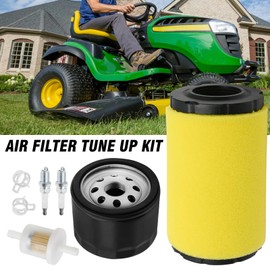 laffoonparts 796031 594201 591334 Air Filter, Replacement for Briggs & Stratton 591334 594201 796031 John Deere D100 D105 D110 D130 D125 D140 Husqvarna YTA22V46 YTH22V46 YTH24V48 HU800awd Lawn Tractor