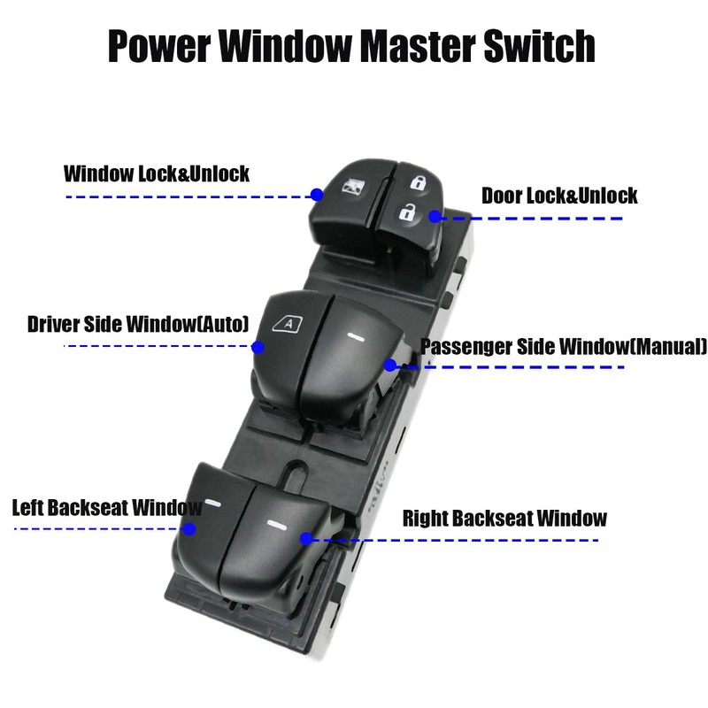 FANXIN Master Power Window Control Switch Compatible with Nissan Altima