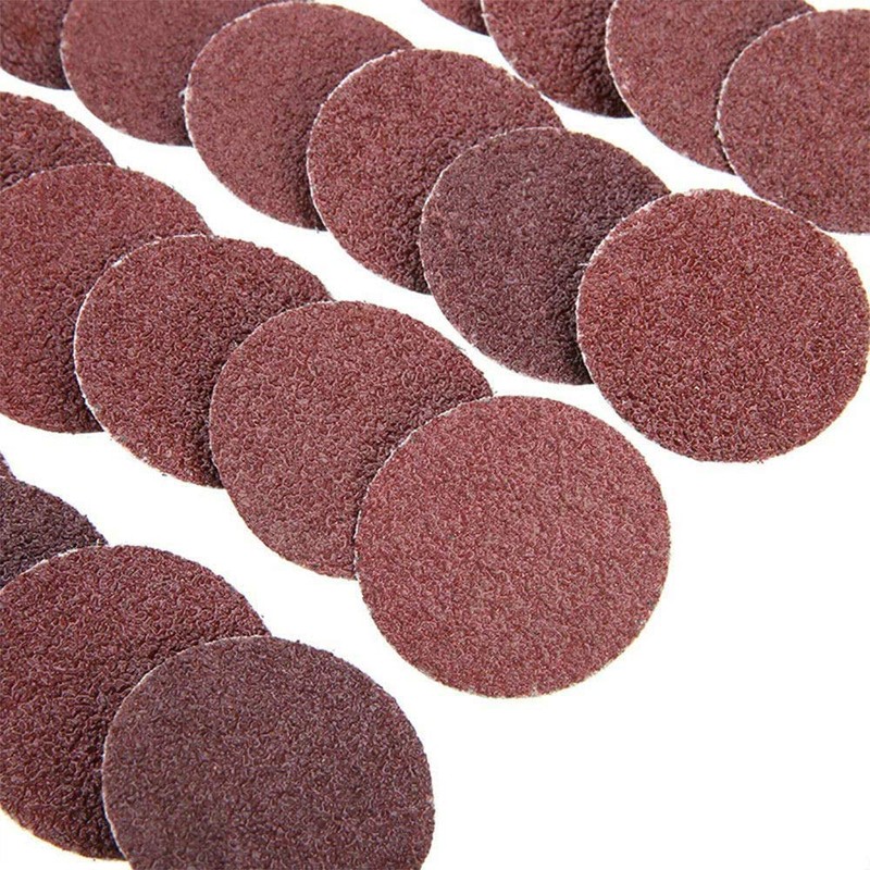 25pcs 50mm Drill Sandpaper Rotary Sanding Disc 2 inch Sanding