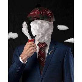 UMAM Scottish Traditional Tam o' Shatner Acrylic Wool Tammy Hat Flat Bonnet Kilt Many Tartans (Crawford 069tcp)