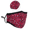 Reusable Washable 3 Layers Cotton Cloth - Pink - Leopard