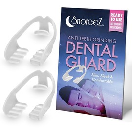 Anti Teeth-Grinding Dental Guard-Ready to use-No Boiling or Molding, Slim, Sleek and Comfortable Works for Upper and Lower Jaw, relieves pain and corrects TMJ and Bruxism