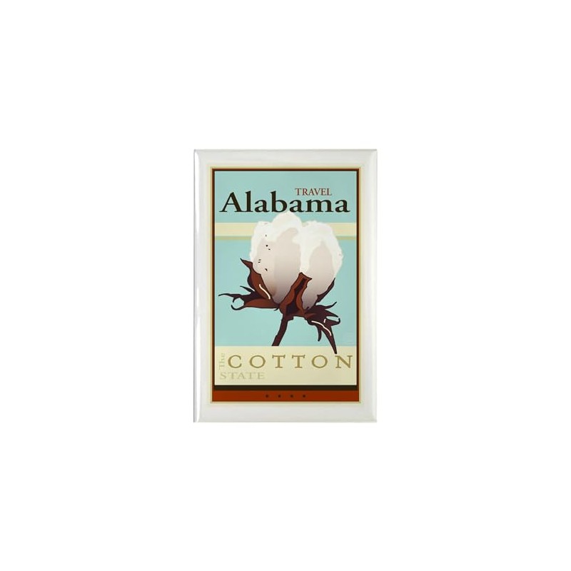 CafePress Travel Alabama Rectangle Magnet, 3"x2" Refrigerator Magnet