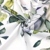 Gipsighila Green Split Shower Curtain for Transfer Bench with Eucalyptus